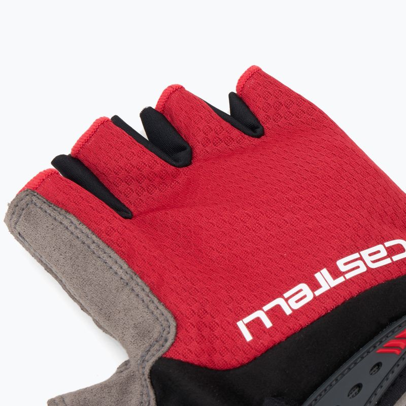 Pánske cyklistické rukavice Castelli Entrata V rich red 6