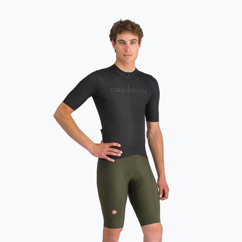 Pánske cyklistické šortky Castelli Competizione 2 tmavozelené
