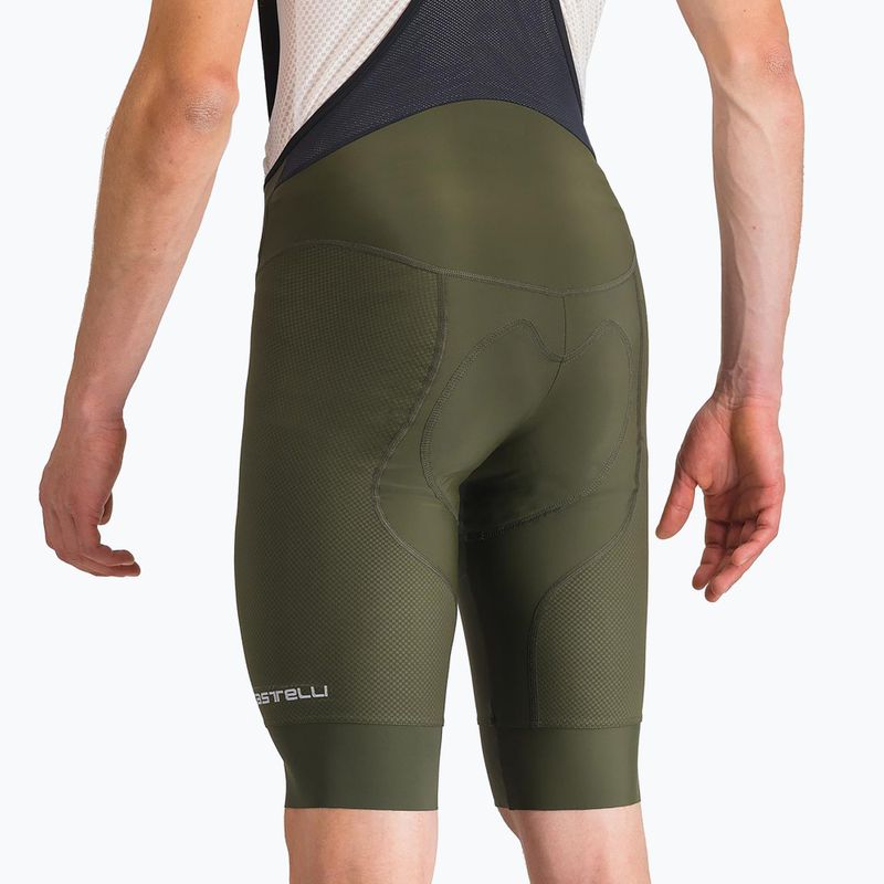 Pánske cyklistické šortky Castelli Competizione 2 tmavozelené 4