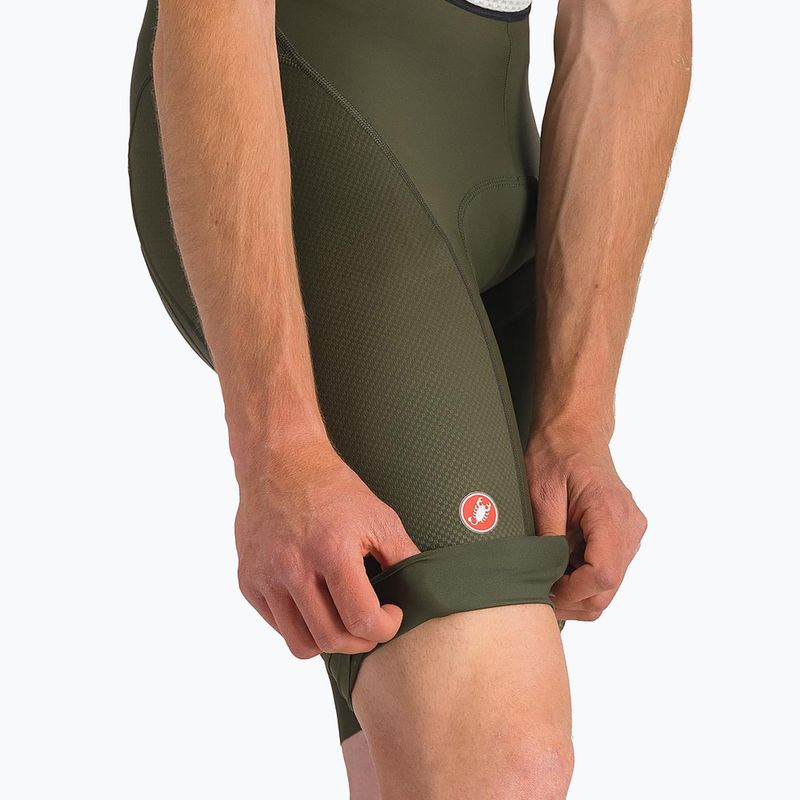 Pánske cyklistické šortky Castelli Competizione 2 tmavozelené 5