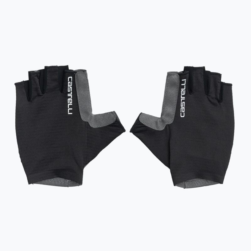 Pánske cyklistické rukavice Castelli Espresso light black 2