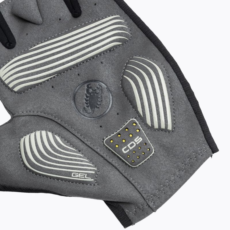 Pánske cyklistické rukavice Castelli Espresso light black 5