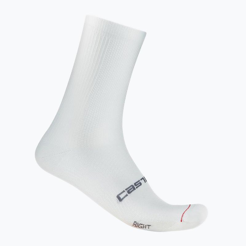 Pánske ponožky Castelli Espresso 18 white