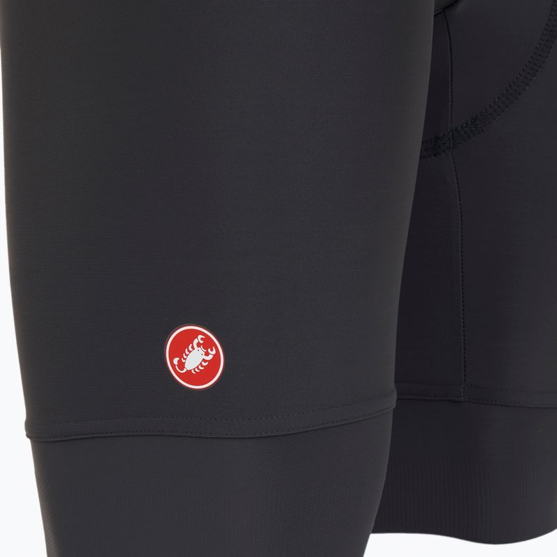 Dámske cyklistické šortky Castelli Prima 2 dark grey/pool blue 3