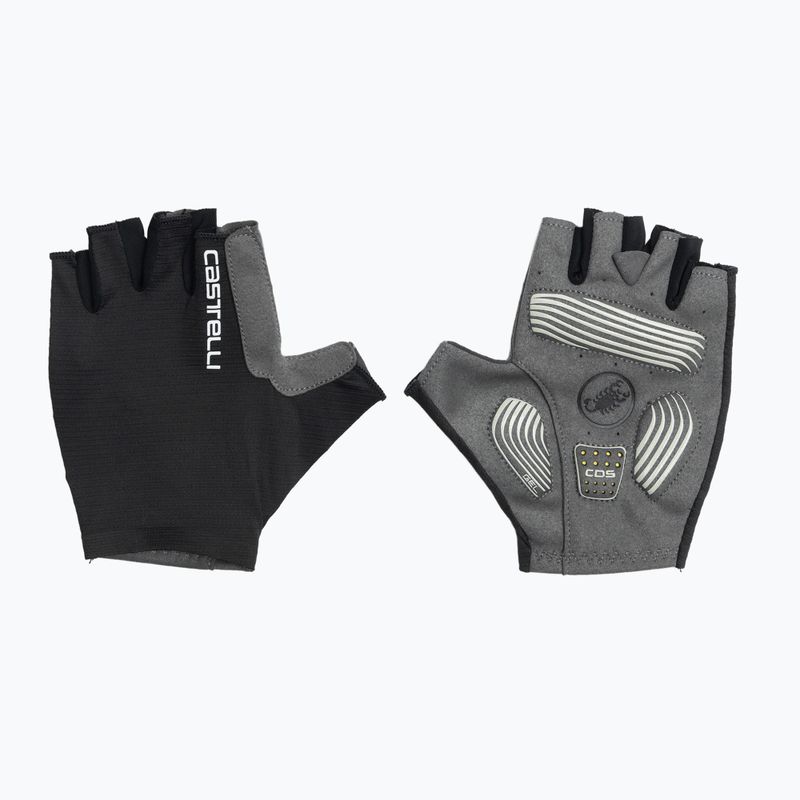 Dámske cyklistické rukavice Castelli Espresso light black
