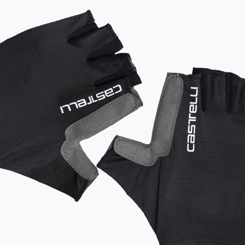 Dámske cyklistické rukavice Castelli Espresso light black 4
