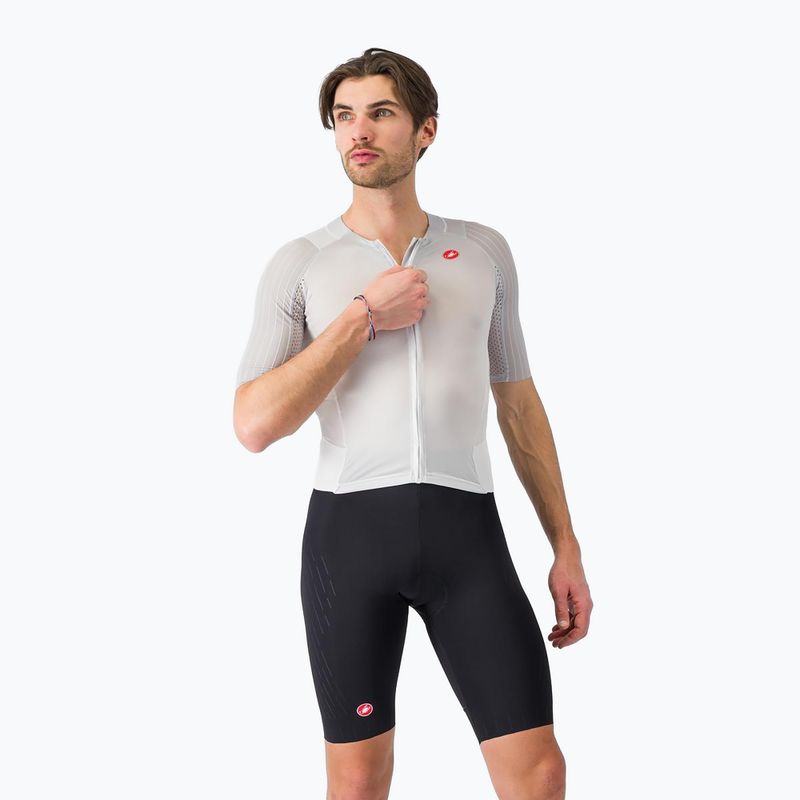 Pánsky cyklistický oblek Castelli Free Sanremo 3 white/black