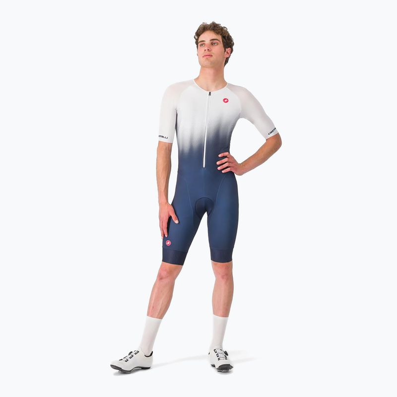 Pánsky cyklistický oblek Castelli Core Tri belgian blue/white 2