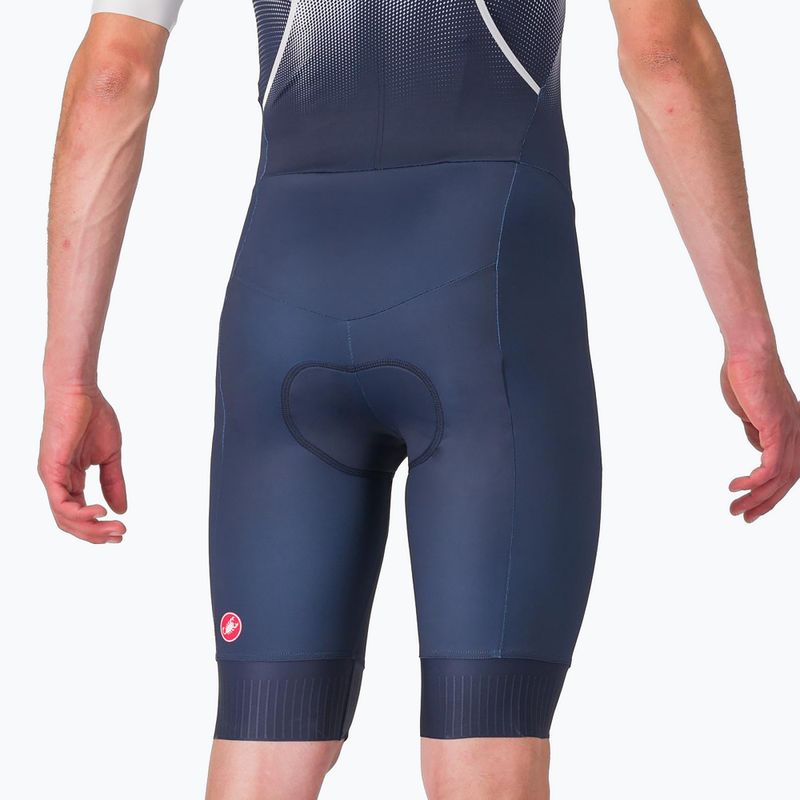 Pánsky cyklistický oblek Castelli Core Tri belgian blue/white 5