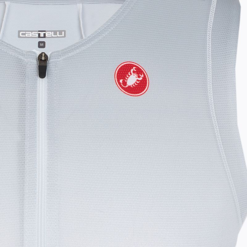 Pánsky cyklistický dres Castelli Free Speed 3 white/silver gray 3