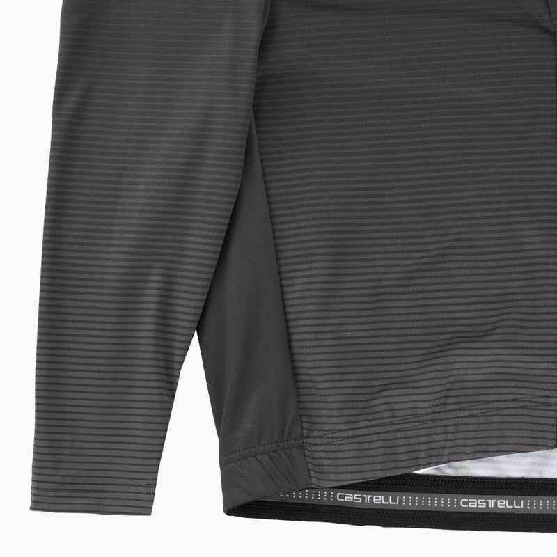 Pánske cyklistické tričko longsleeve Castelli Apice Thermal dark gray/smoky gray/silver gray 3
