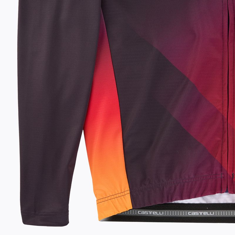 Pánske cyklistické tričko longsleeve Castelli Amplify Thermal dark night shade/red/vivid orange 4