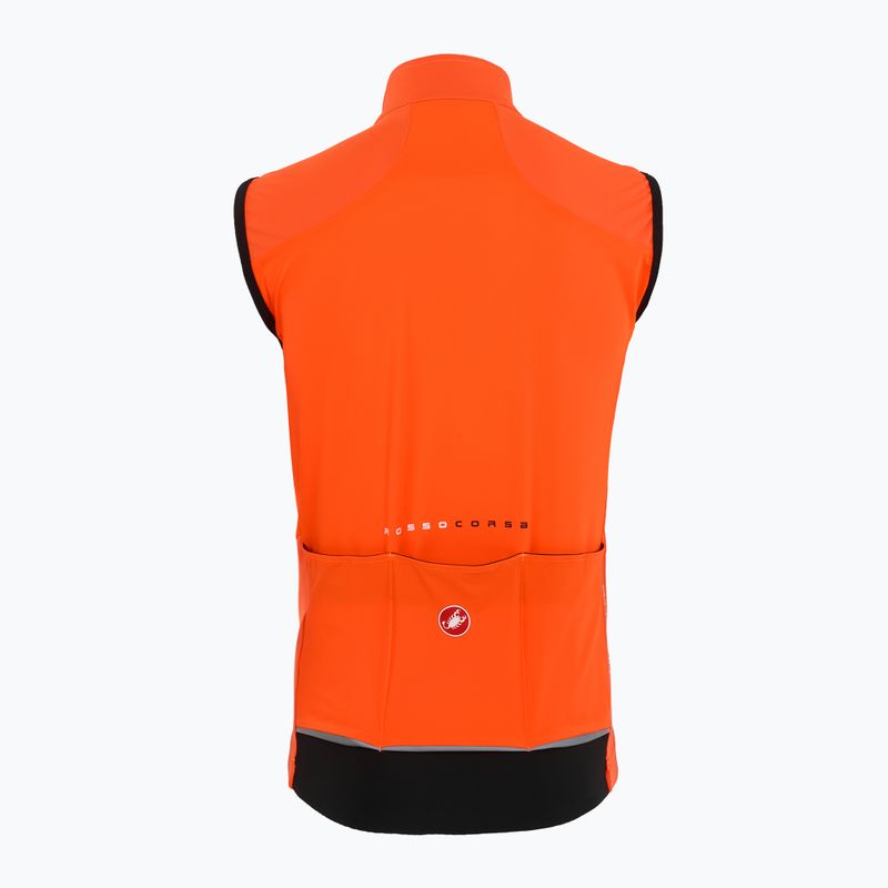 Pánska cyklistická vesta Castelli Perfetto Air brilliant orange 2
