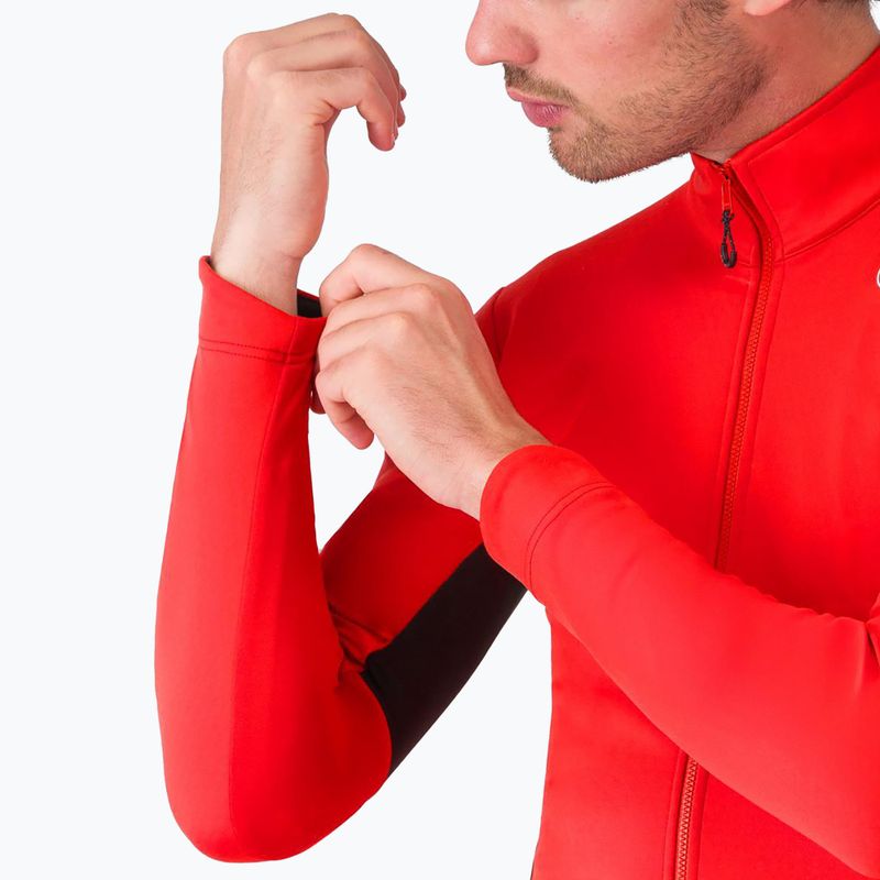 Pánska cyklistická bunda Castelli Entrata 2 red/black 5