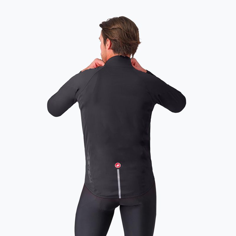 Pánska cyklistická bunda Castelli Emergency 3 Rain Jacket light black 2
