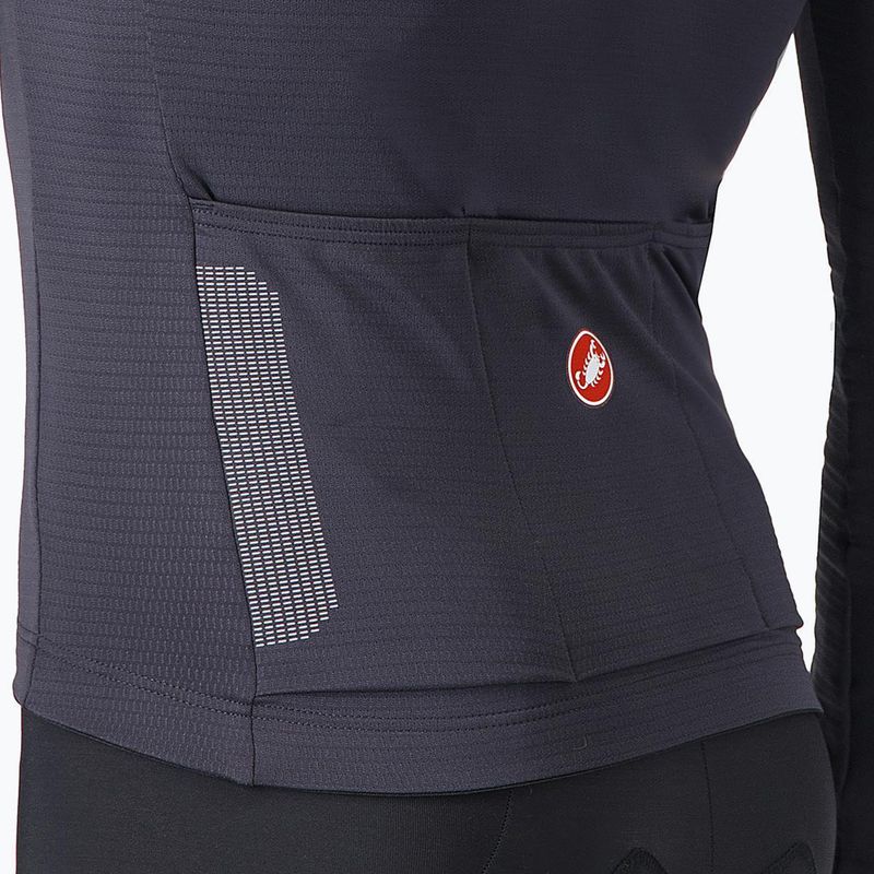 Pánske cyklistické tričko longsleeve Castelli Puro 4 dark gray 4