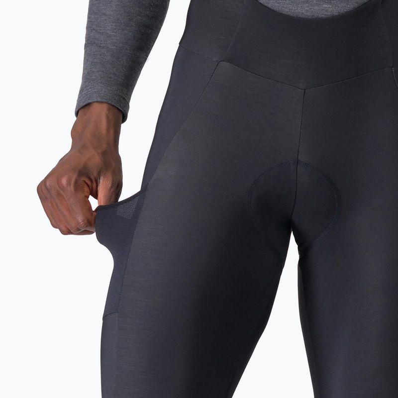 Pánske cyklistické nohavice Castelli Unlimited Bibtight black 5