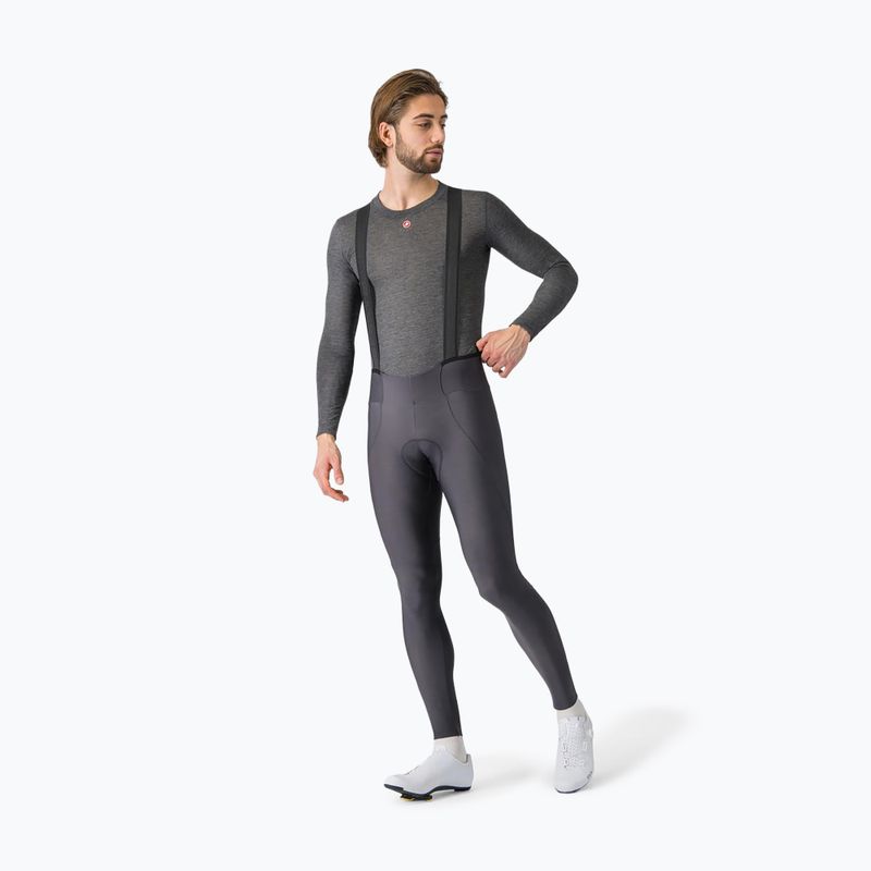 Pánsky cyklistický dres longsleeve Castelli Medio Base Layer melange gray 2