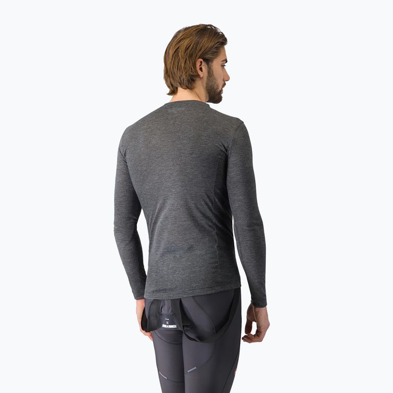 Pánsky cyklistický dres longsleeve Castelli Medio Base Layer melange gray 3