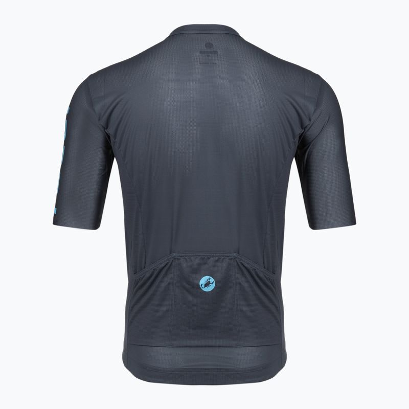 Pánsky cyklistický dres Castelli Entrata Apex twilight blue/neon cobalt 2