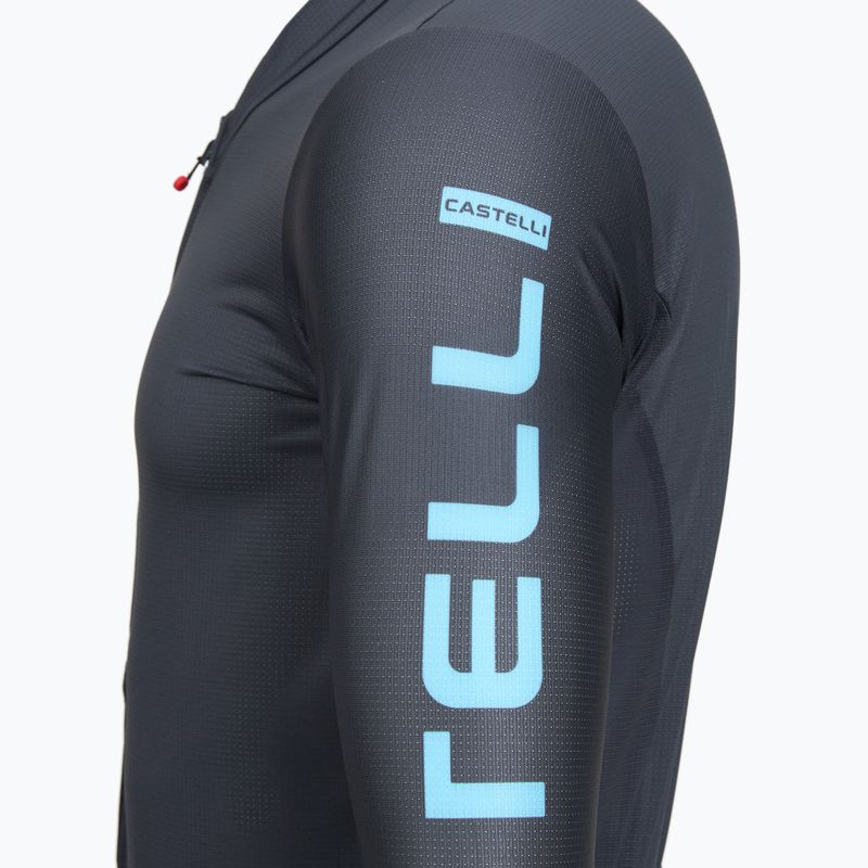 Pánsky cyklistický dres Castelli Entrata Apex twilight blue/neon cobalt 3