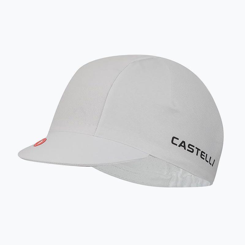 Cyklistická čiapka Castelli Logo white