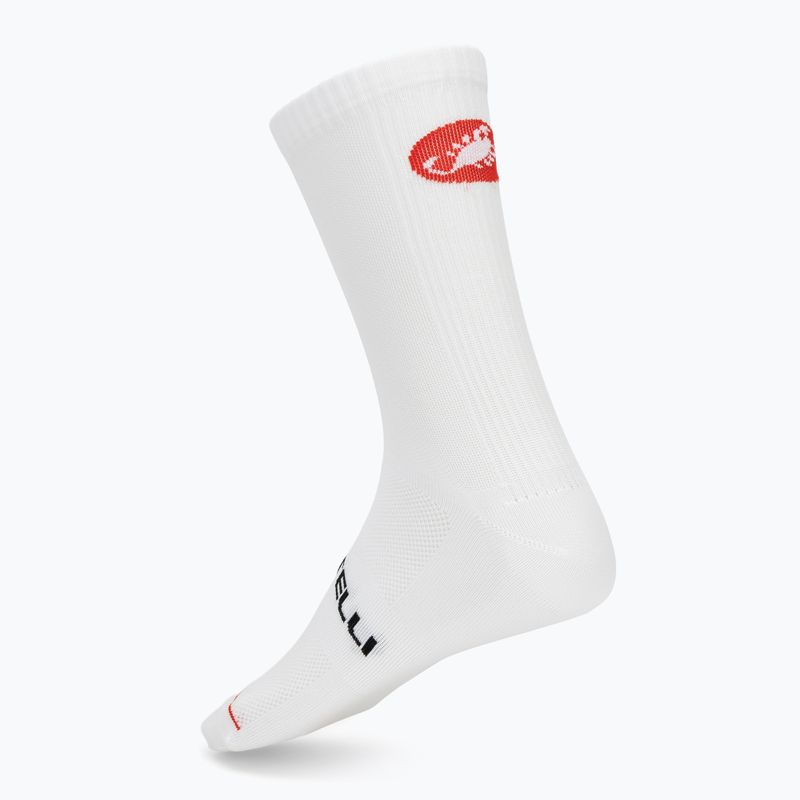 Pánske ponožky Castelli Entrata 18 white 2