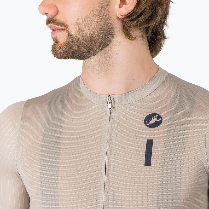 Pánsky cyklistický dres Castelli Drittone Logo clay/belgian blue 4