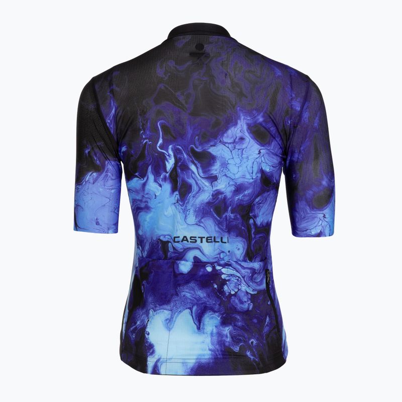 Dámsky cyklistický dres Castelli Cosmic Vortex multicolor violet blue 2