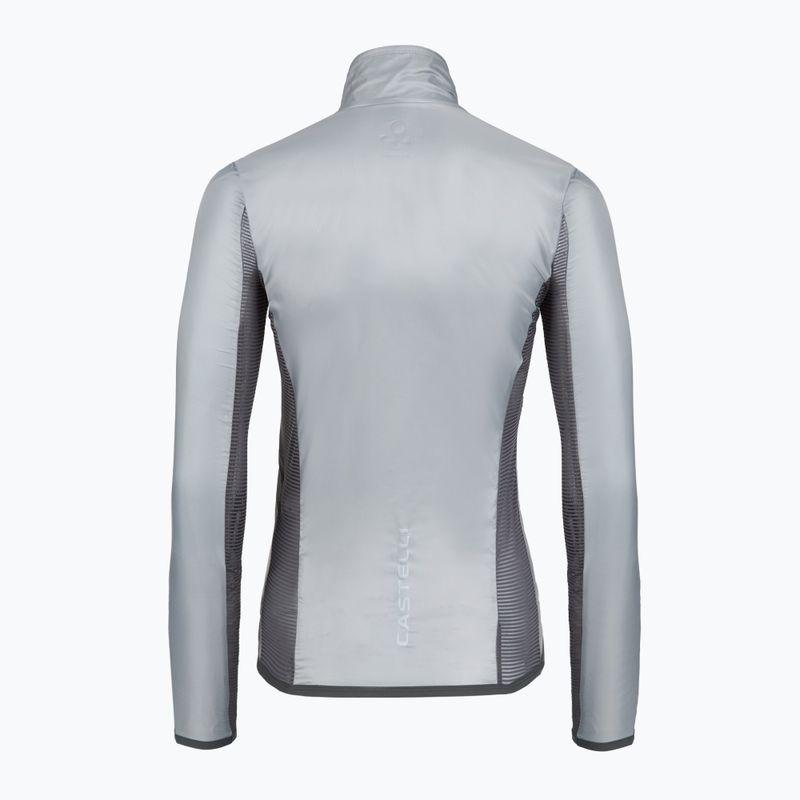 Dámska cyklistická bunda Castelli Aria Shell 2 In silver gray 2
