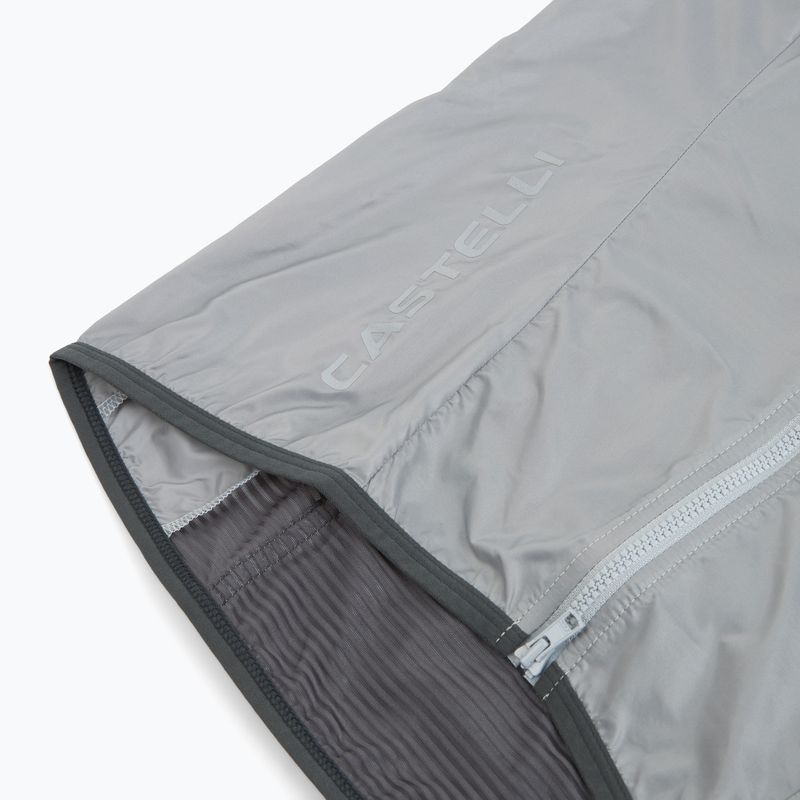 Dámska cyklistická vesta Castelli Aria Shell 2 silver gray 3