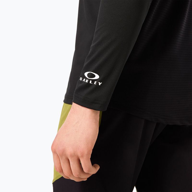 Pánske cyklistické tričko s dlhým rukávom Oakley Free Ride RC blackout 7