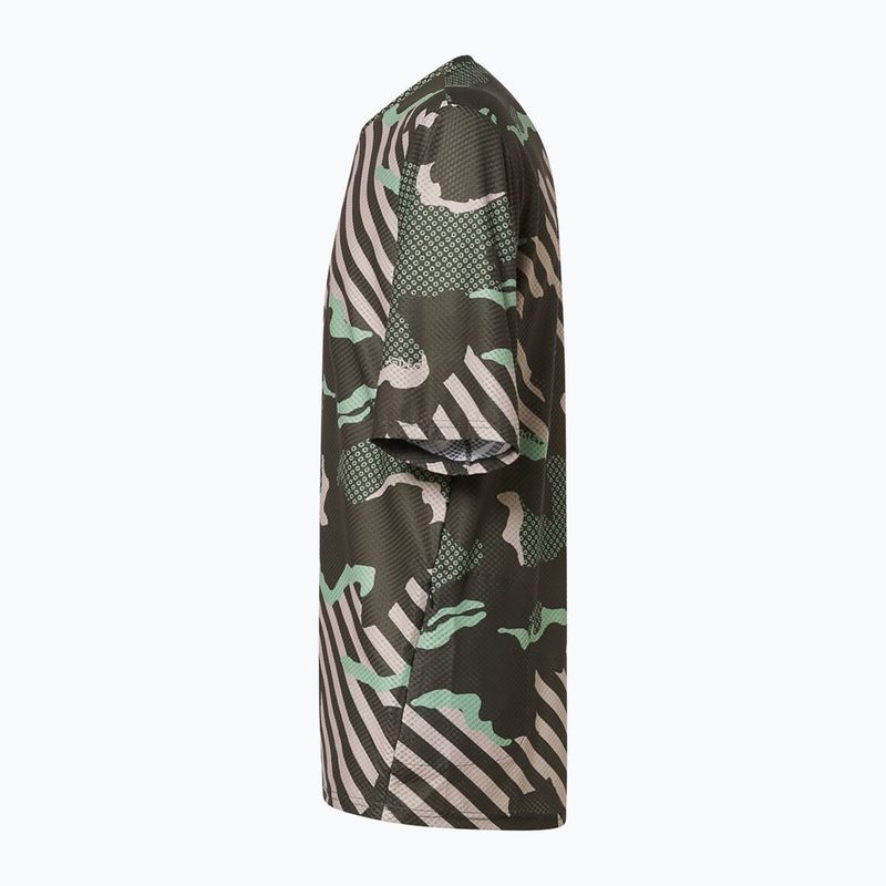 Pánsky cyklistický dres Oakley Ride Free green stripe/grip camo 11