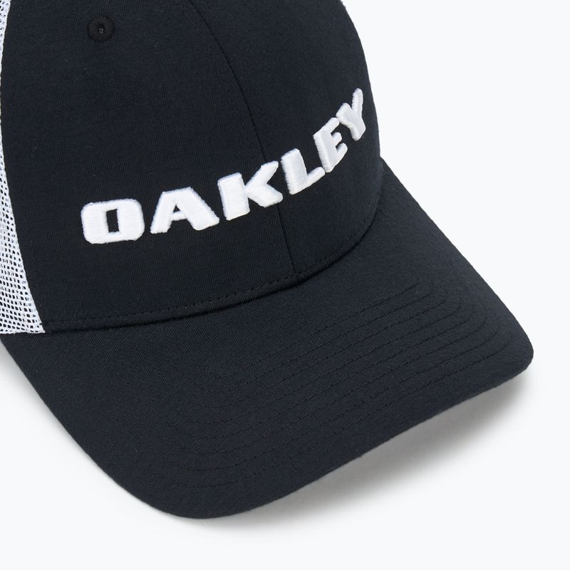 Pánska baseballová čiapka Oakley Heather New Era Bark Logo blackout 3