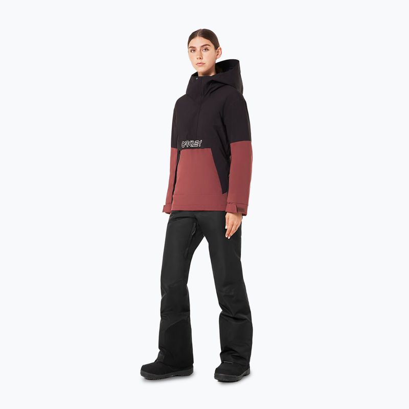 Dámska snowboardová bunda Oakley WMNS TNP TBT Isulated Anorak blakout/grenache