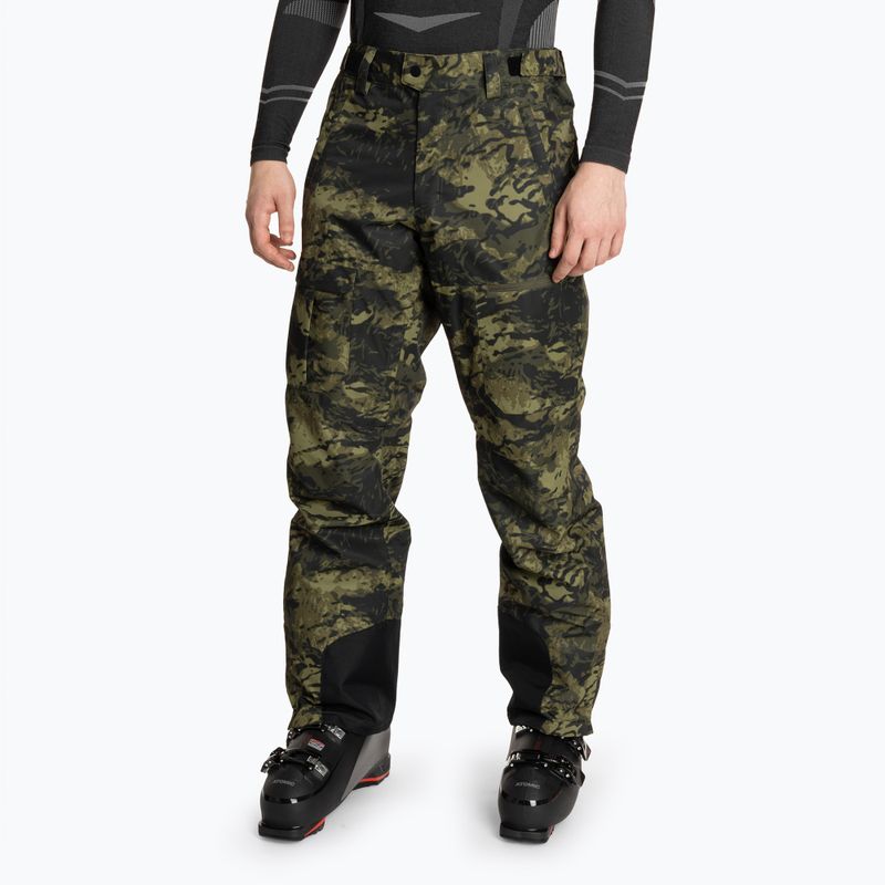 Pánske lyžiarske nohavice Oakley Divisional Cargo Shell tiger camo green