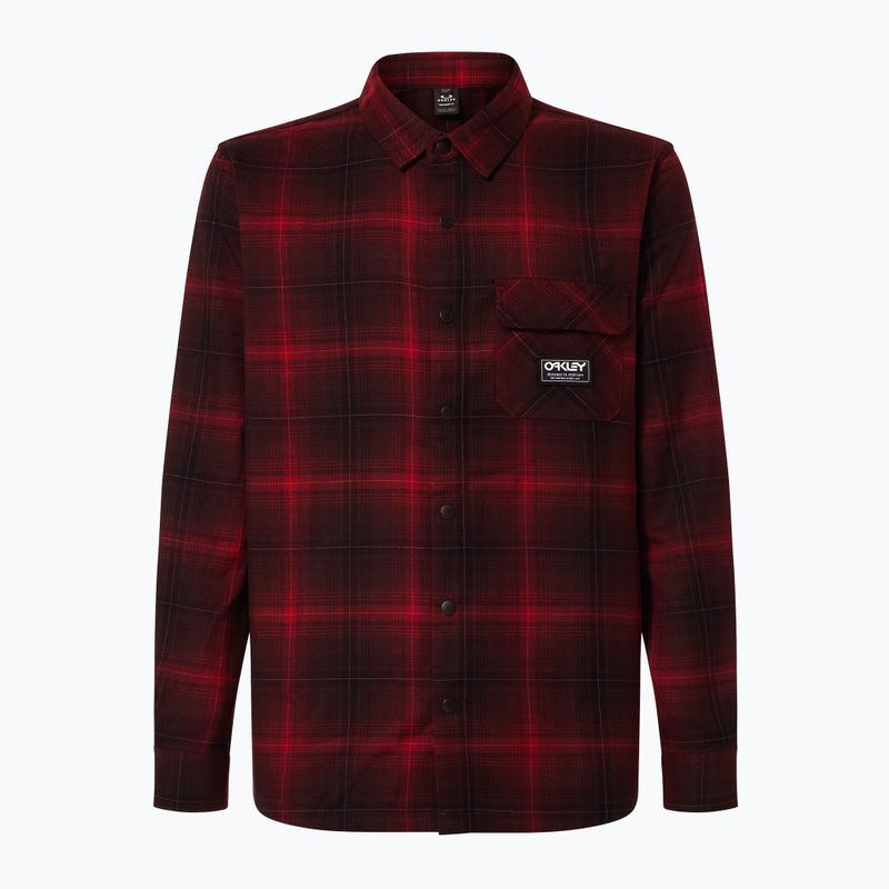 Pánska košeľa Oakley Butter Flannel Shirt black/grenache check 5