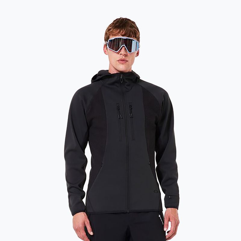 Pánska snowboardová bunda Oakley Drift Tech Fleece Hoodie blackout