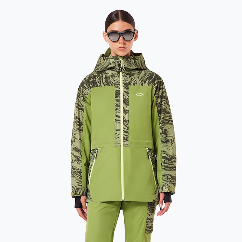 Dámska lyžiarska bunda Oakley Tc Juno Reduct Shell Jacket 2.0 duality swirl dbl green