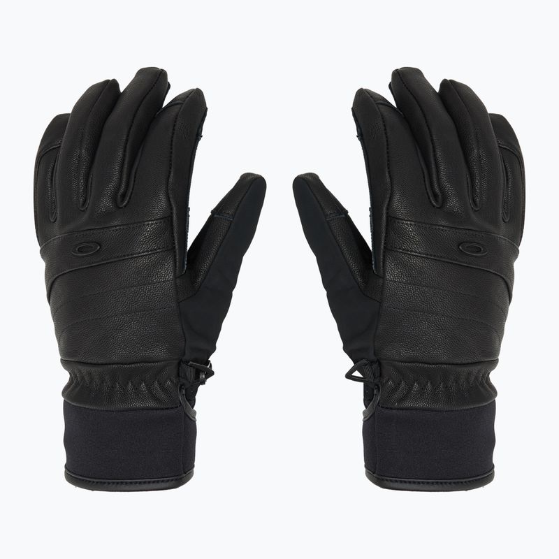Dámske lyžiarske rukavice Oakley W. Peak Leather blackout 3