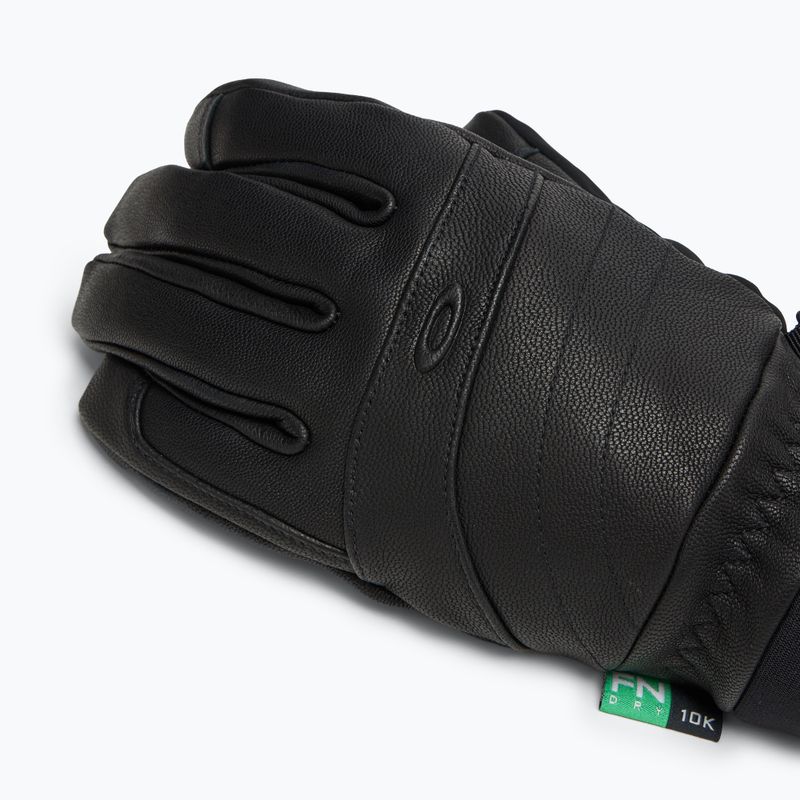 Dámske lyžiarske rukavice Oakley W. Peak Leather blackout 5