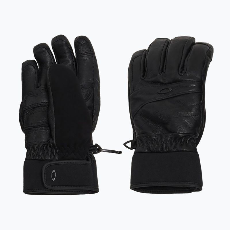 Dámske lyžiarske rukavice Oakley W. Peak Leather blackout 8