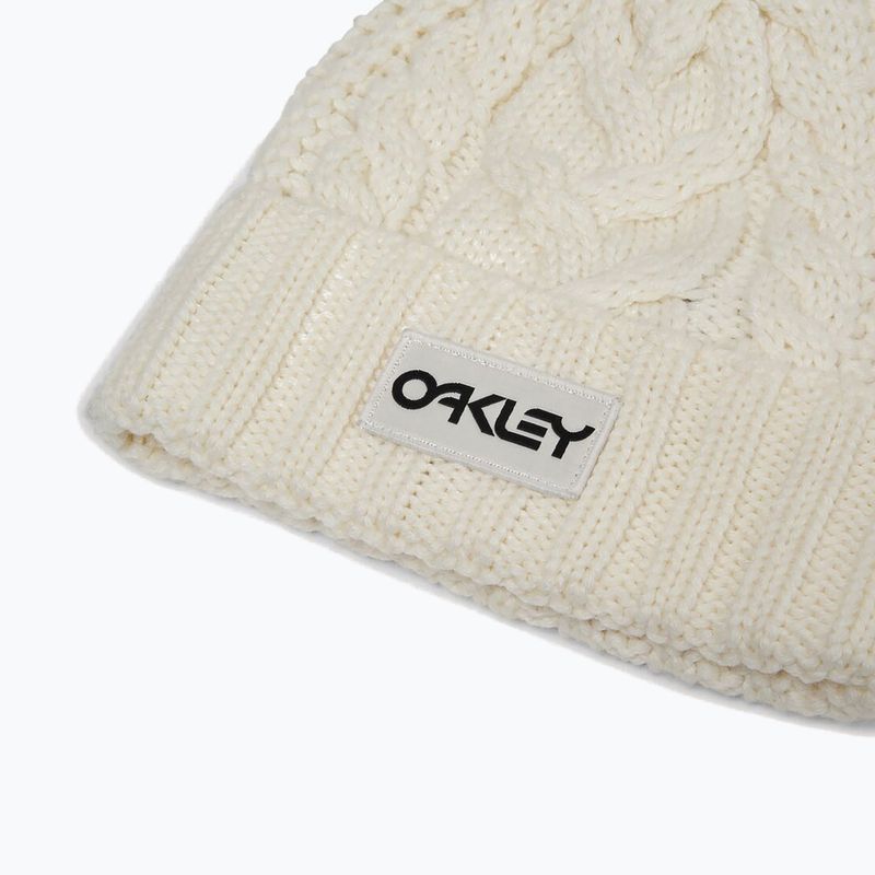 Zimná čiapka Oakley Harper Pom Beanie arctic white/blackout 4