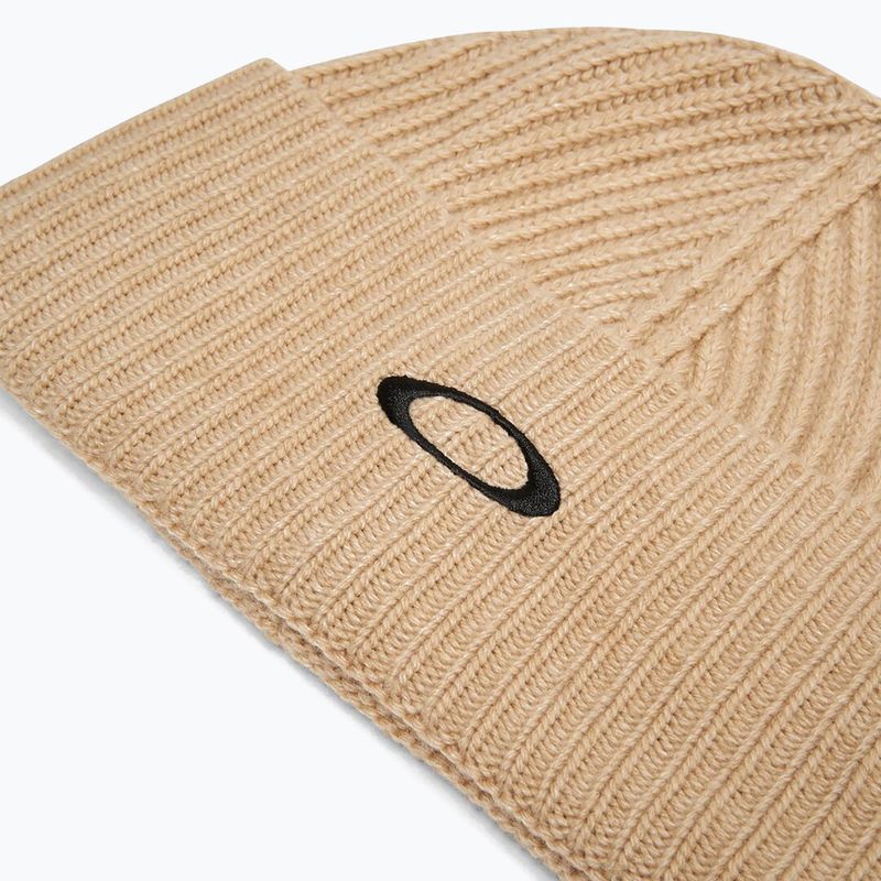 Zimná čiapka Oakley Ellipse Ribbed Beanie humus 2