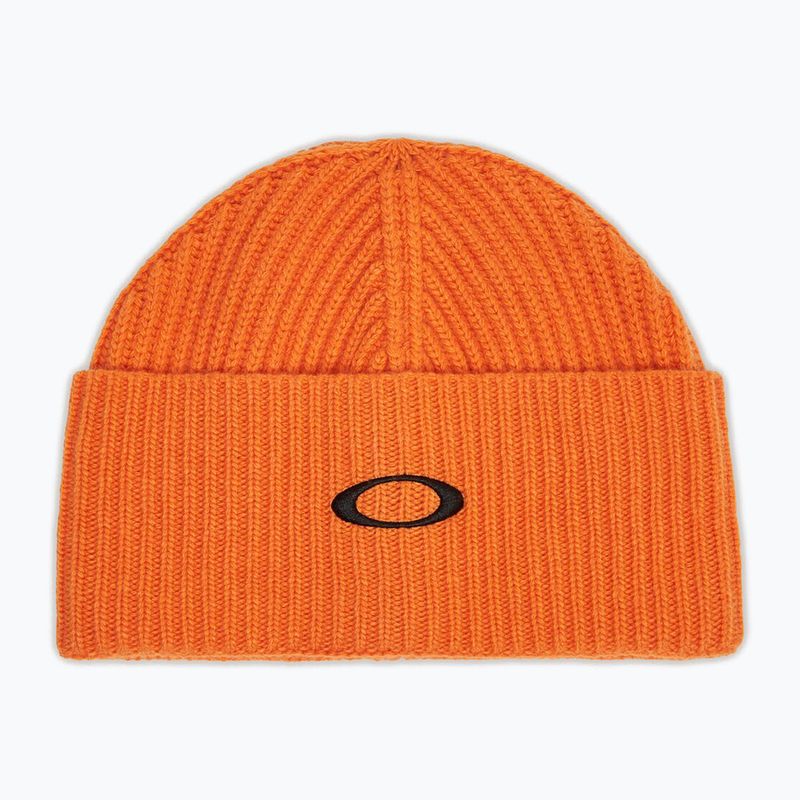 Zimná čiapka Oakley Ellipse Ribbed Beanie ginger