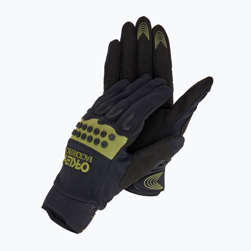 Cyklistické rukavice Oakley Switchback MTB Glove 2.0 black/fern