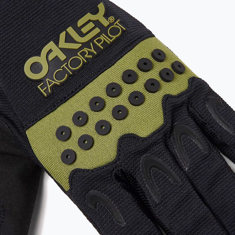 Cyklistické rukavice Oakley Switchback MTB Glove 2.0 black/fern 6