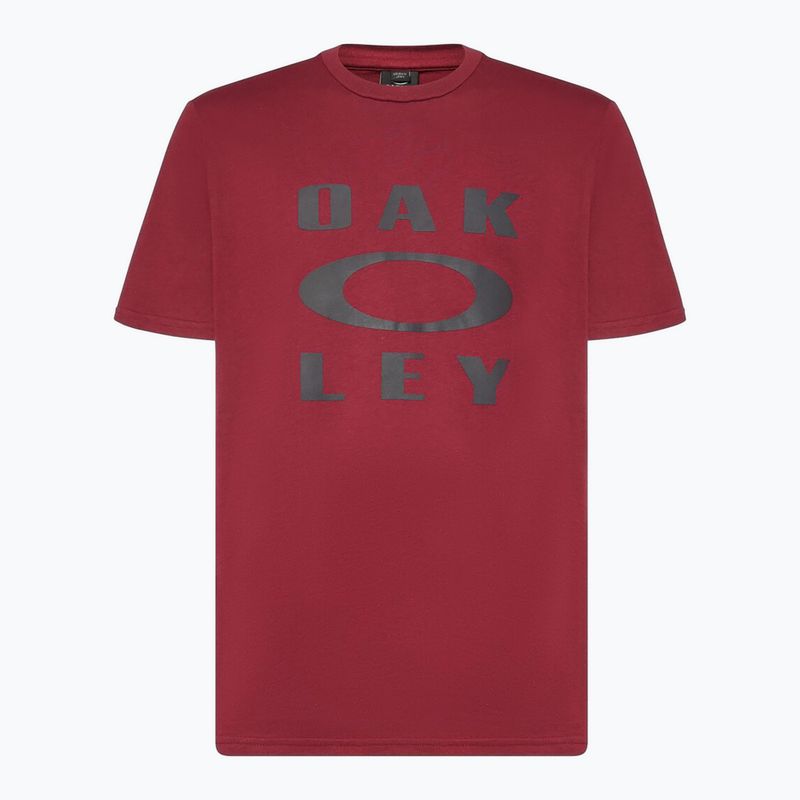 Pánske tričko Oakley Bark Ellipse Tee iron red