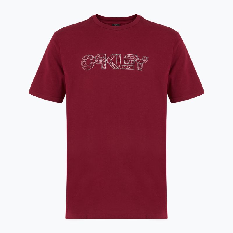 Pánske tričko Oakley Wire B1B Tee iron red