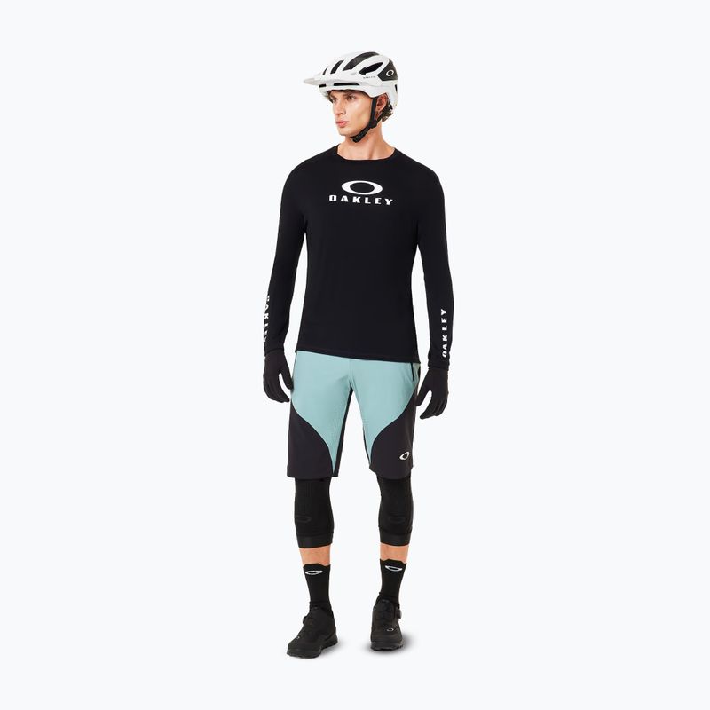 Pánsky cyklistický dres longsleeve Oakley Seeker Flow LS02E blackout 2